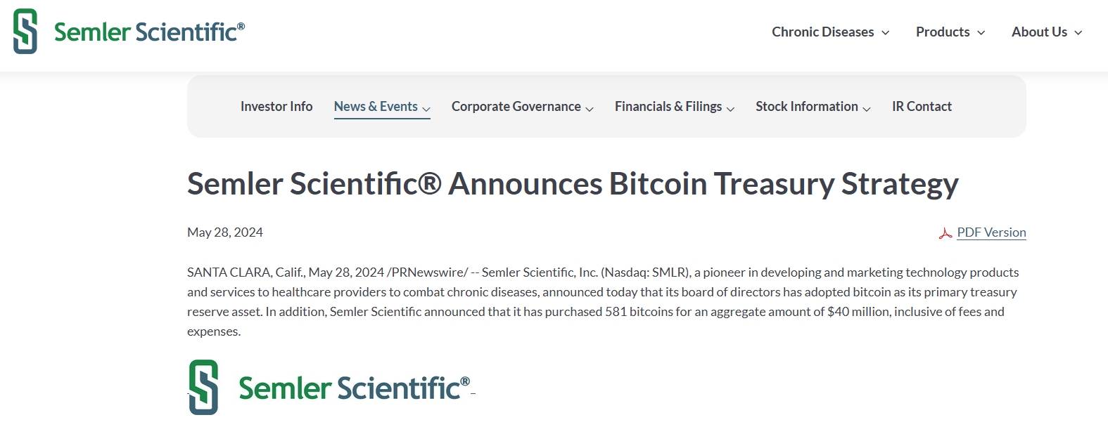 靠炒币翻身<strong></p>
<p>炒币心态</strong>？这家医疗科技公司买入比特币后股价一日飙升40%