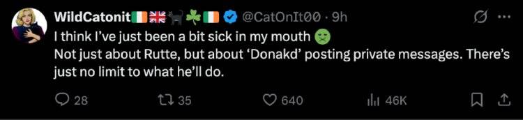 特朗普晒北约秘书长“谄媚”私人短信<strong></p>
<p>小白炒币</strong>，网友看不下去了：有点反胃