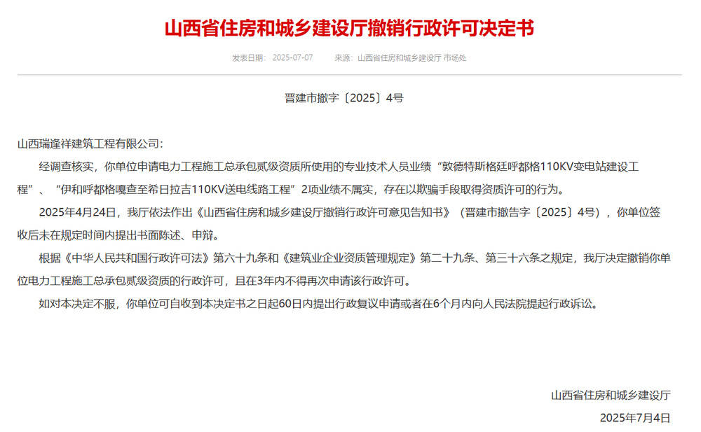 以欺骗手段取得资质<strong></p>
<p>炒币基本知识</strong>，山西省住建厅连发6则撤销行政许可决定书