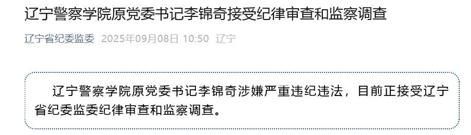 涉嫌严重违纪违法<strong></p>
<p>ven币走势图</strong>，辽宁警察学院原党委书记李锦奇被查