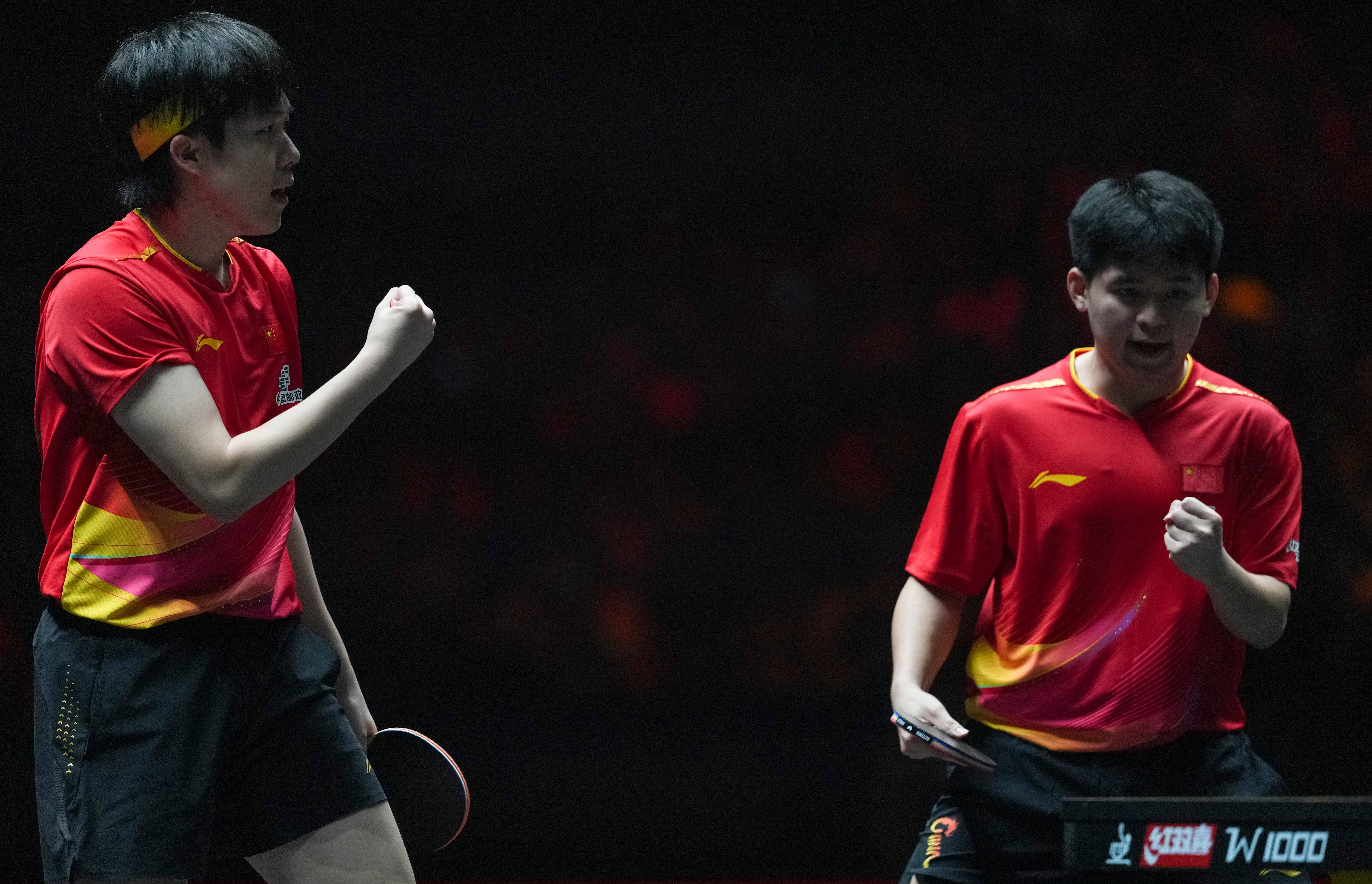 （体育）乒乓球——WTT中国大满贯赛：林诗栋/王楚钦晋级男双四强