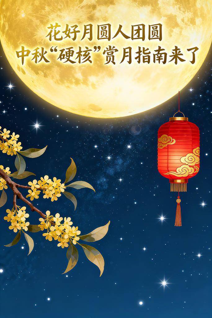 花好月圆人团圆<strong></p>
<p>夜币</strong>，中秋“硬核”赏月指南来了