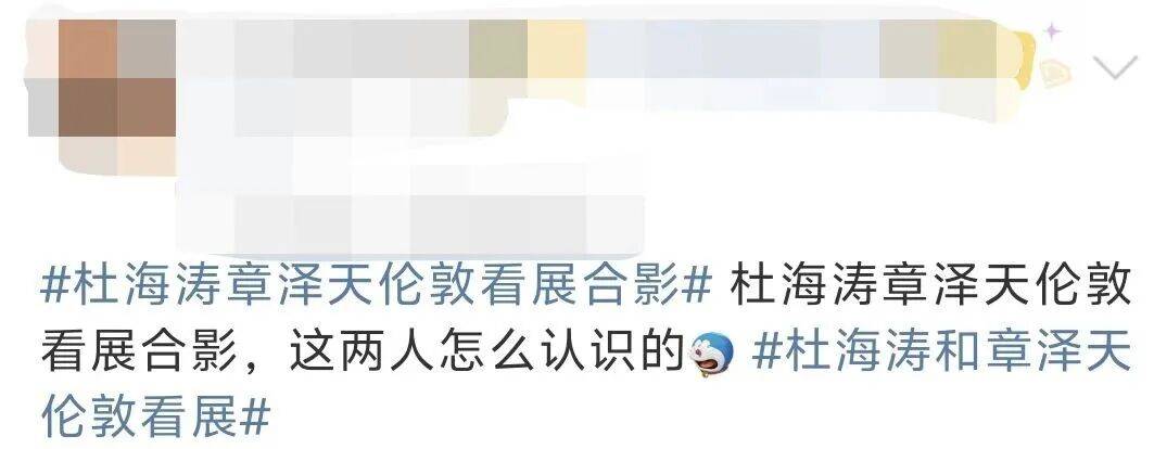 杜海涛章泽天伦敦看展合影<strong></p>
<p>币圈公司</strong>，网友直呼神奇：没想到他俩还认识